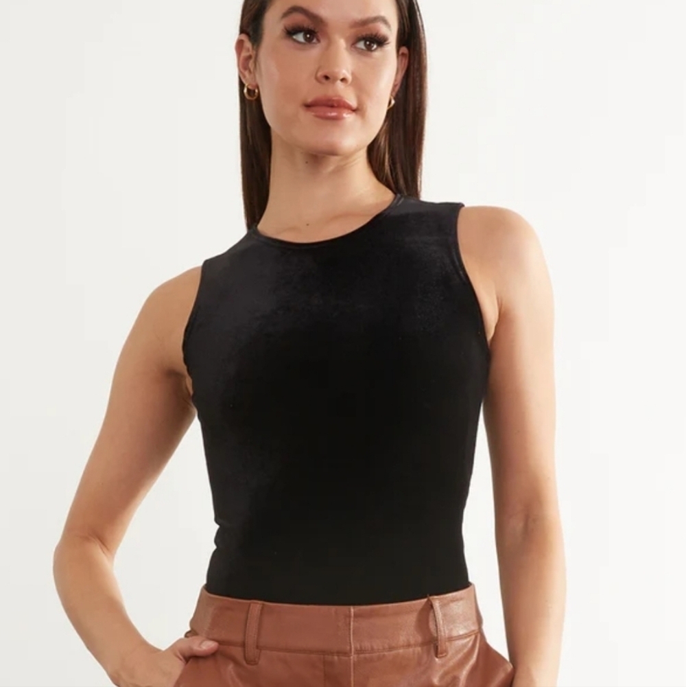 Commando Black Velvet Signature Bodysuit S Like New